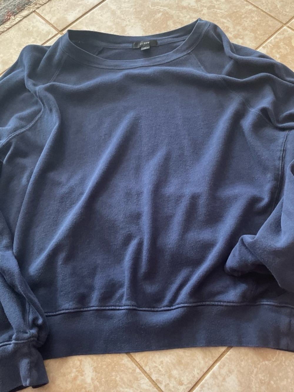 J. Crew women Navy Blue Crewneck Sweatshirt